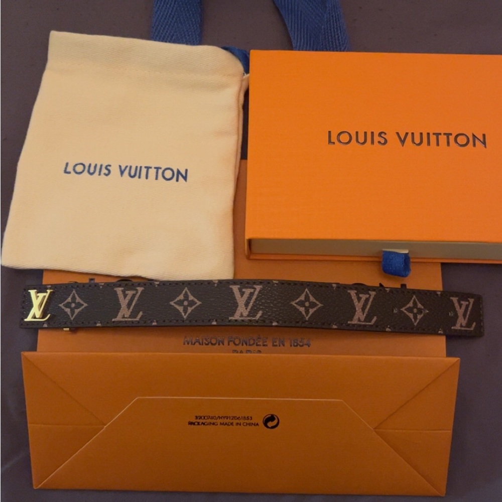 Louis Vuitton Bracelet Gold and Black - Picture 2 of 5